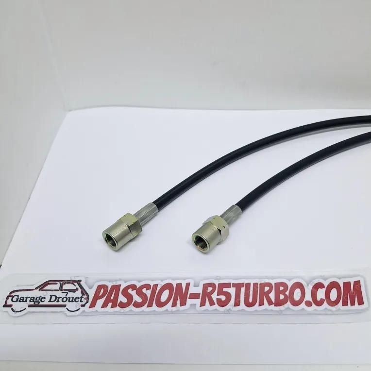 Flexibles de frein arrière aviation pour Super 5 GT Turbo