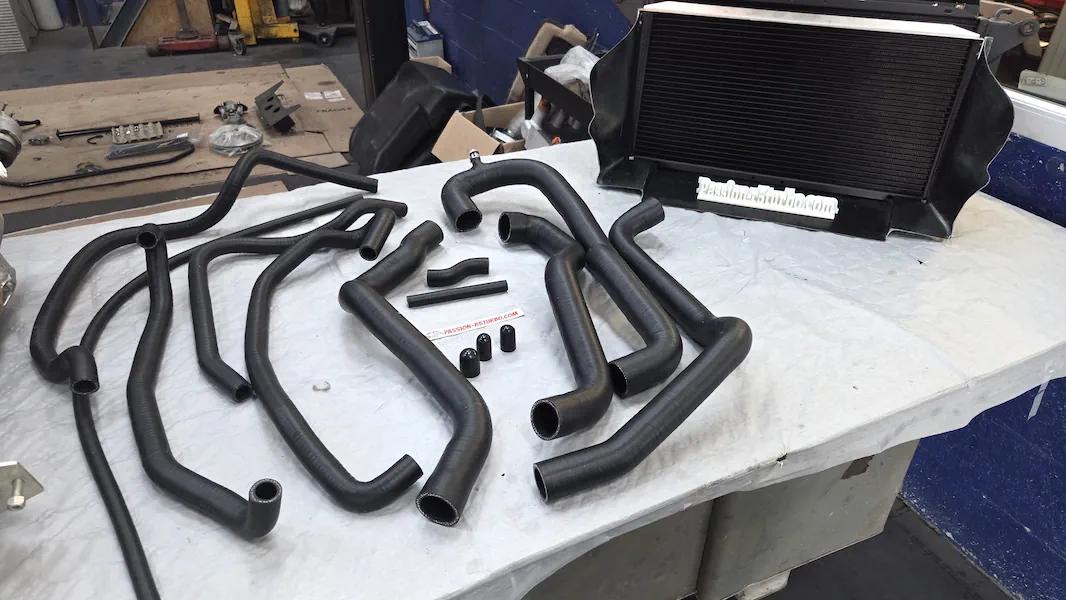 Kit complet durites silicone refroidissement R5 Turbo